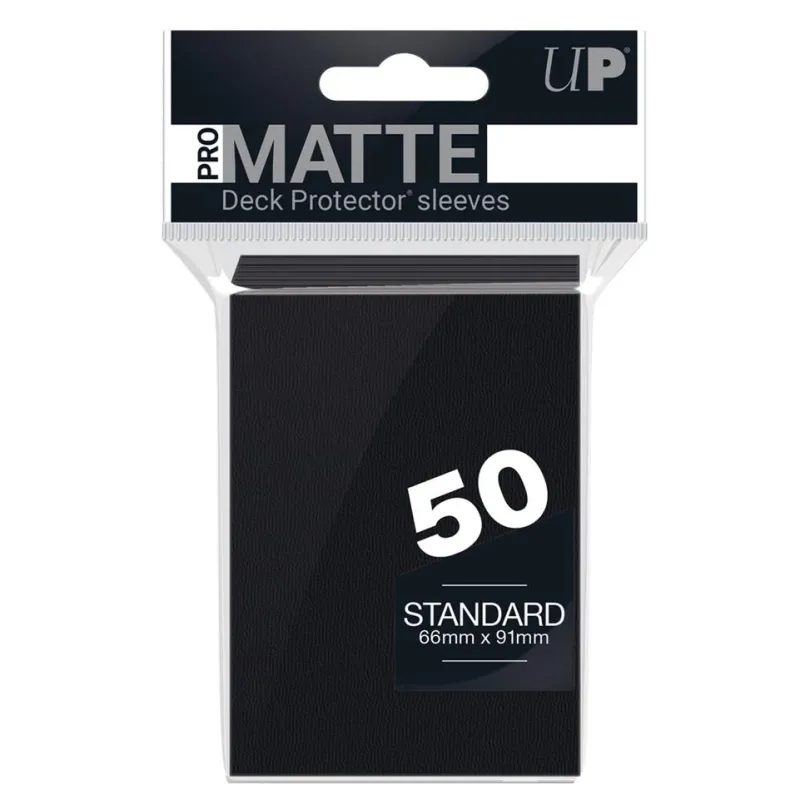 Standard Sleeves - Pro-Matte - Non Glare - Black (50 Sleeves)