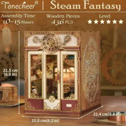 Steam Fantasy, Infinity Train Cabin 3D - Tonecheer