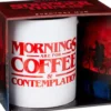 Stranger Things Mug Coffee and Contemplation