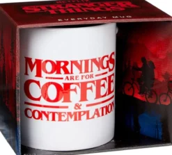 Stranger Things Mug Coffee and Contemplation