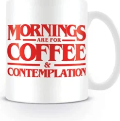Stranger Things Mug Coffee and Contemplation