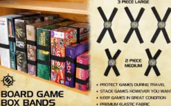Tabletop Game Box Bands - Black