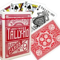 Tally-Ho Fan back cards (Red)