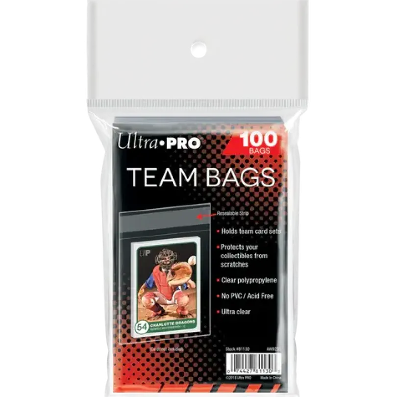 Team Bags Resealable Sleeves (100st)