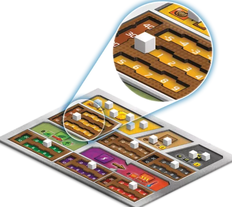 Terraforming Mars Dual Layer Playerboards