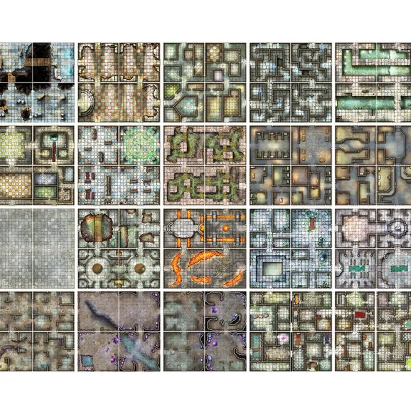 The Dungeon Reignited Set (Map set for role playing games)
