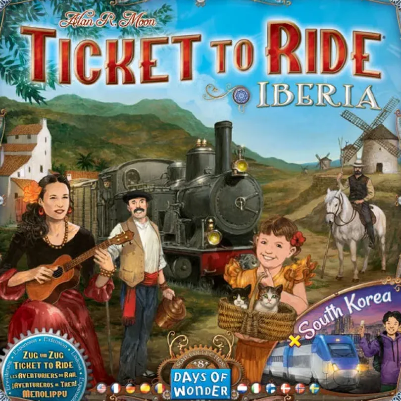 Ticket to Ride Map Collection 8: Iberia & South Korea