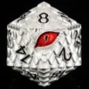 Titan D20 Silver Dragon Eye (35mm)