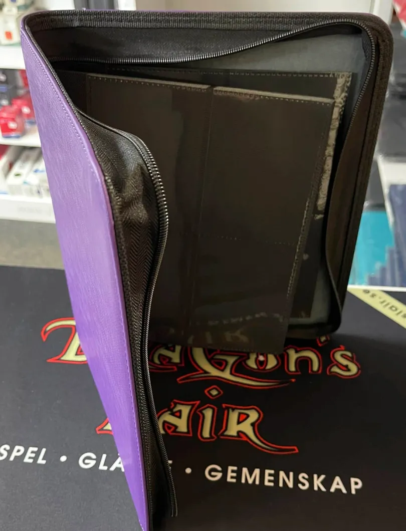 Toploader Zip Cardbinder 4-Pocket (112 cards) Purple