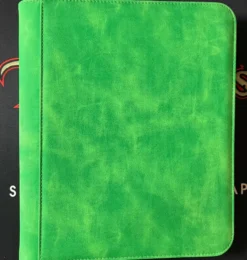 Toploader Zip Cardbinder 4 Pocket 112 Cards Green