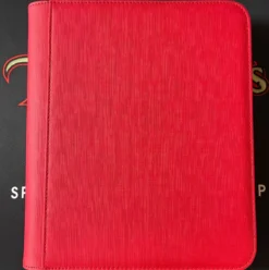 Toploader Zip Cardbinder 4-Pocket (112 cards) Red