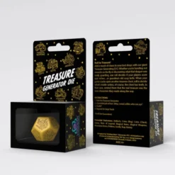 Treasure Generator Die Yellow Black