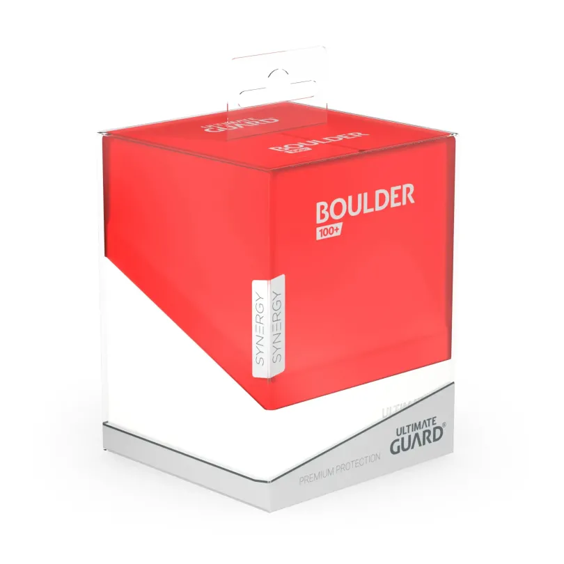 Ultimate Guard Boulder Deck Case 100+ SYNERGY Red/White