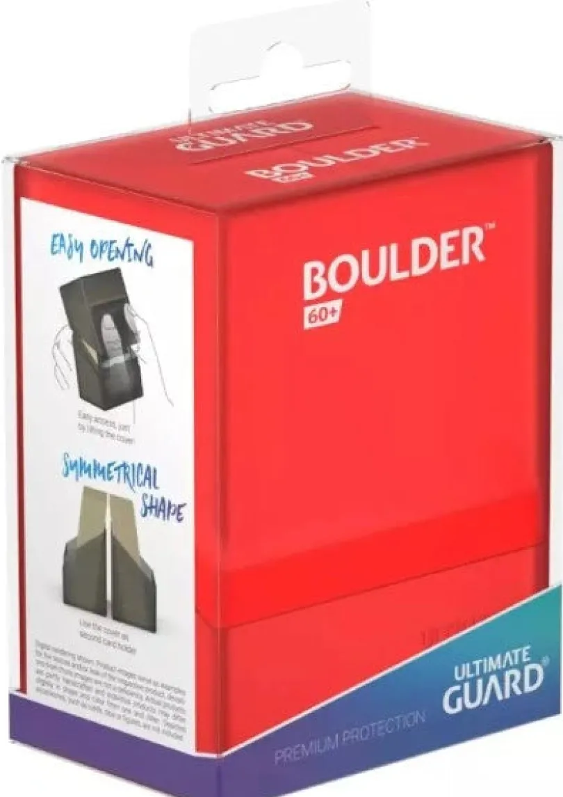 Ultimate Guard Boulder Deck Case 60+ Standard Size Ruby
