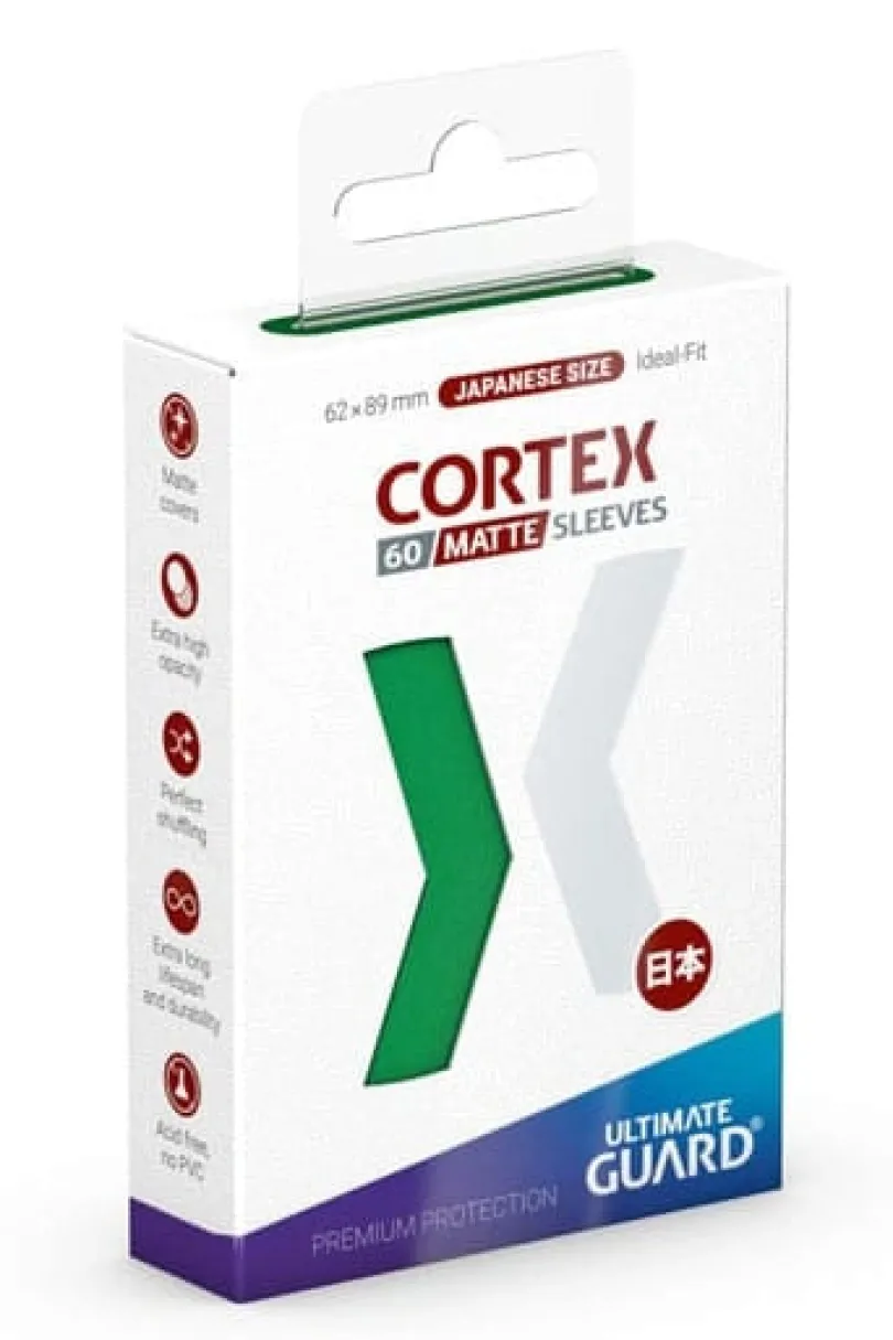 Ultimate Guard Cortex Sleeves Matte Japanese Size (60) - Green