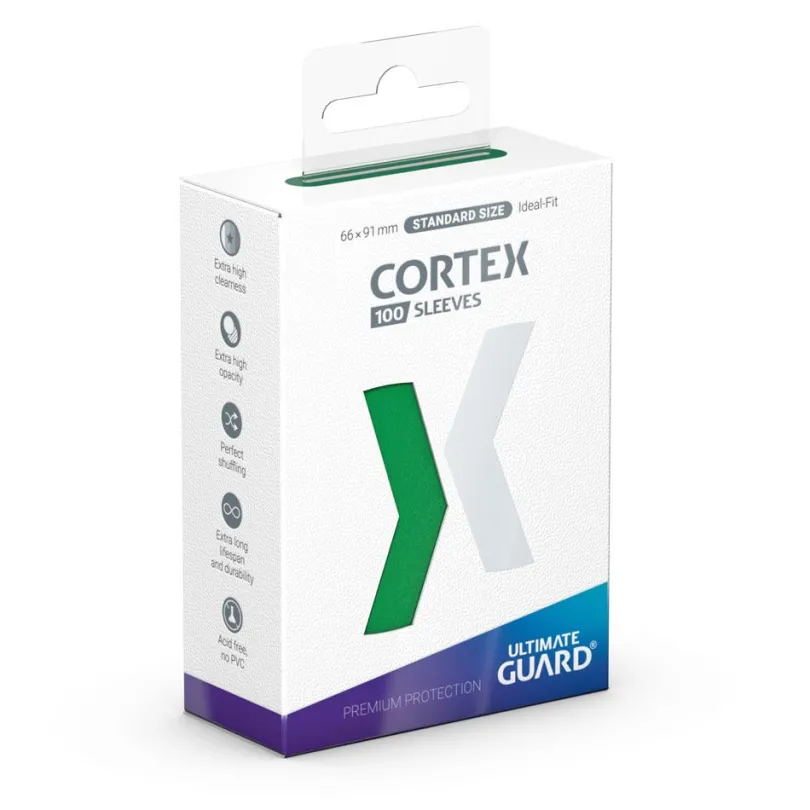 Ultimate Guard Cortex Sleeves Standard Size Green 100 Ultimate Guard