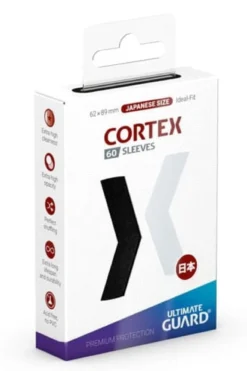 Ultimate Guard Cortex Sleeves Japanese Size 60 Black Ultimate Guard