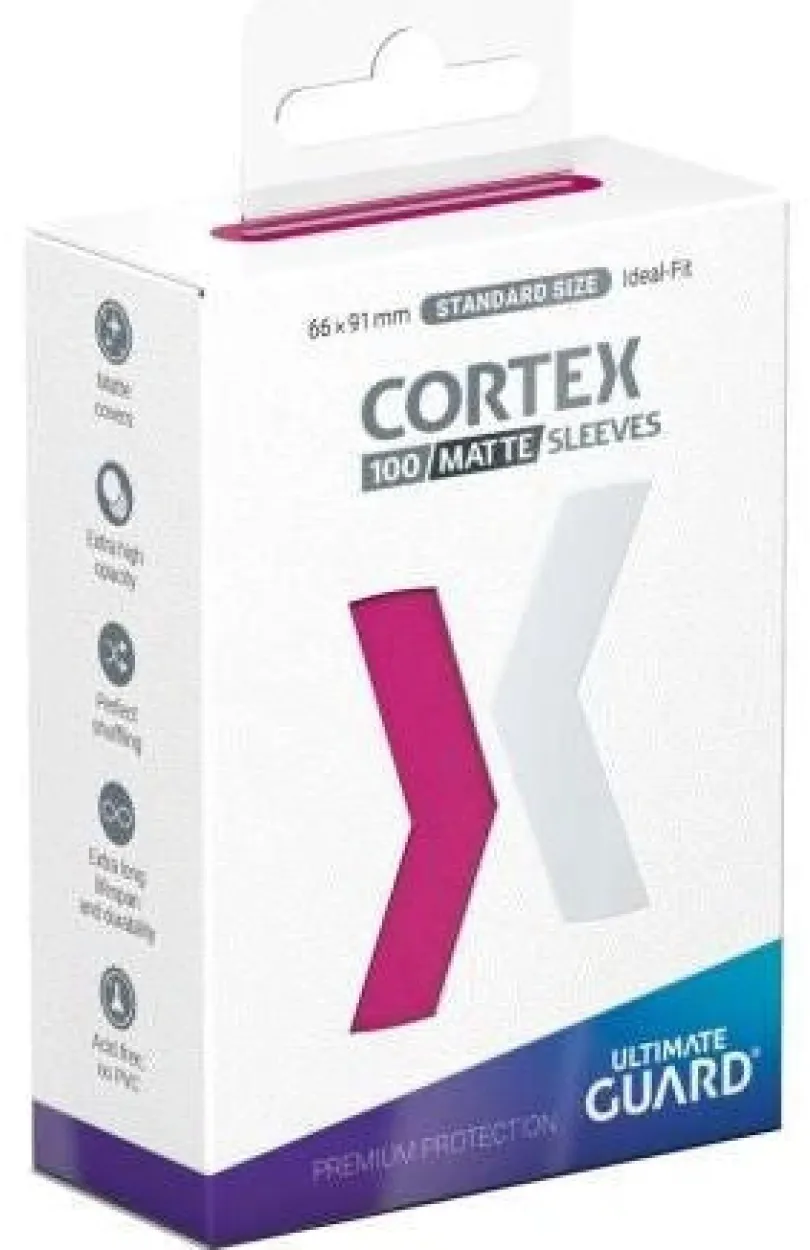 Ultimate Guard Cortex Sleeves Standard Size Matte Pink 100 Ultimate Guard