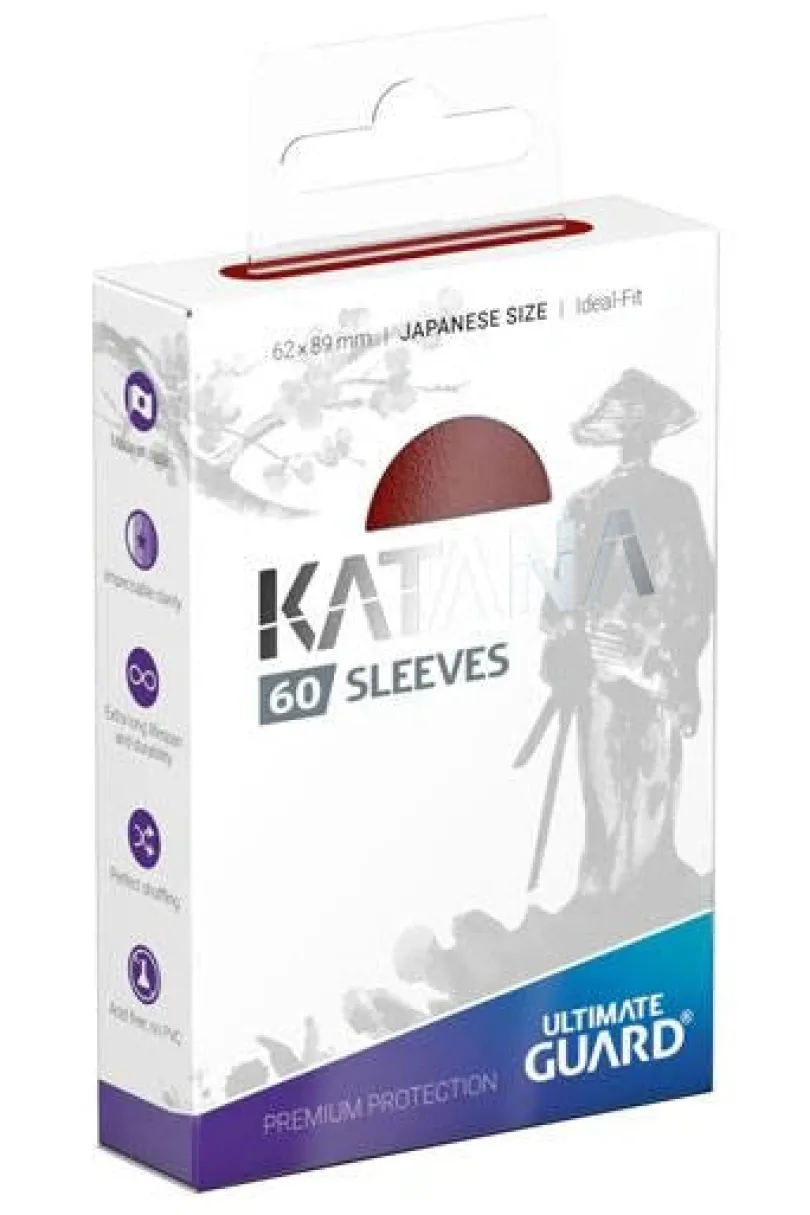 Ultimate Guard Katana Sleeves Japanese Size Red (60)