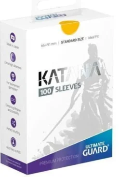 Ultimate Guard Katana Sleeves Standard Size Yellow 100 Ultimate Guard
