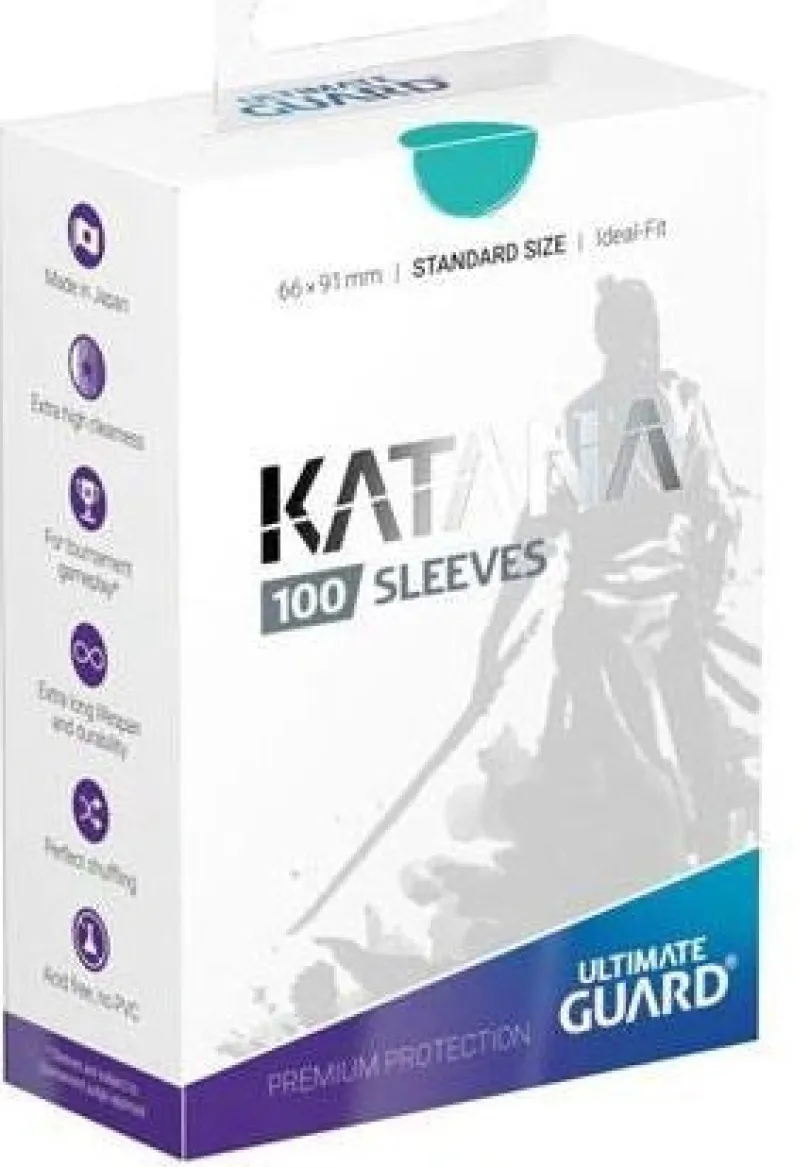 Ultimate Guard Katana Sleeves Standard Size Turquoise 100 Ultimate Guard