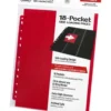 Ultimate Guard 18 Pocket Pages Side Loading Red 10 Ultimate Guard