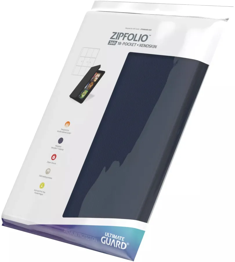 Ultimate Guard Zipfolio 360 - 18-Pocket XenoSkin Blue