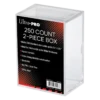 Ultra Pro 2-Piece 250 Count Clear Card Storage Box