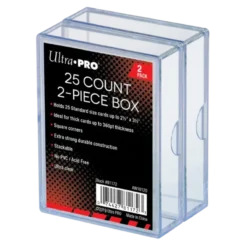 Ultra Pro 2-Piece 25 Count Clear Card Storage Box (2st)
