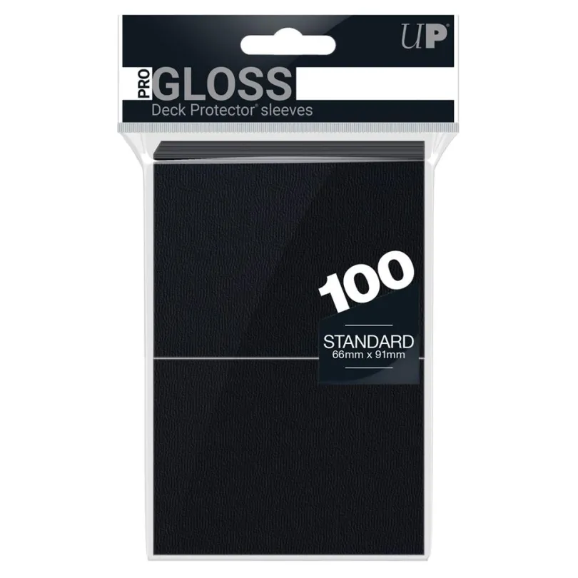Ultra Pro - PRO-Gloss Standard Sleeves - Black (100 Sleeves)