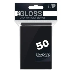 Ultra Pro Standard Sleeves Black 50 Sleeves