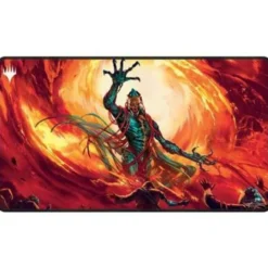 UP - Brothers War Black Stitched Playmat for Magic: The Gathering