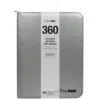 UP 12-Pocket Zippered PRO-Binder - Silver with Fire resistant material