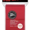 Up Standard Deck Protector Pro Matte Red 100 Sleeves Ultrapro