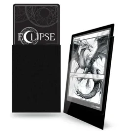 Up Standard Sleeves Gloss Eclipse Jet Black 100 Sleeves Ultrapro