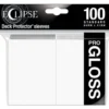 UP - Standard Sleeves - Gloss Eclipse - Arctic White (100 Sleeves)