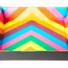 Velvet Folding Dice Tray 10x10 Rainbow with Leather Backing
