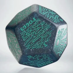 Weather Generator Die Shimmering Blue Turquise