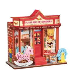 Whimsy Toy Shop - DIY Miniature House, Bookshelf Decoration Kit - Rolife