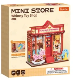 Whimsy Toy Shop - DIY Miniature House, Bookshelf Decoration Kit - Rolife