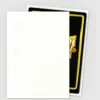 White Matte Sleeves Standard Size 100 Dragon Shield