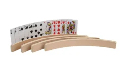 Wooden card holder, set of 4, 35 cm (6698)