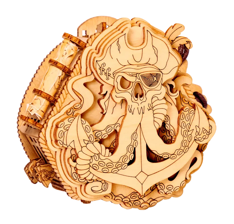 Wooden Escape Puzzle - Blackbeard's Compass