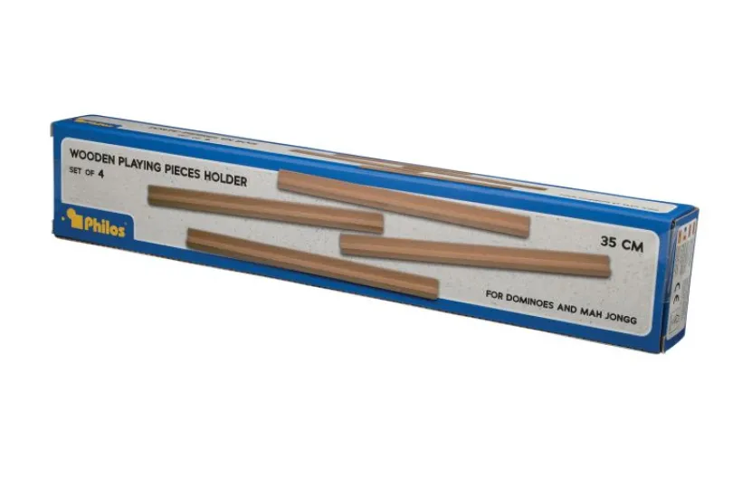Wooden Mah Jongg tile rack, 35 cm (6697)