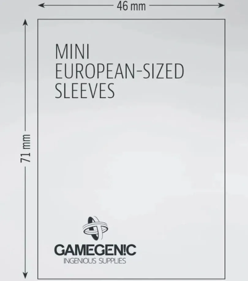 (46x71 mm) Gamegenic - Matte Mini European Sleeves