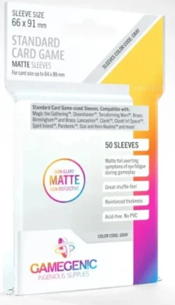 (66x91 mm) Gamegenic - Matte Standard Card Game Sleeves