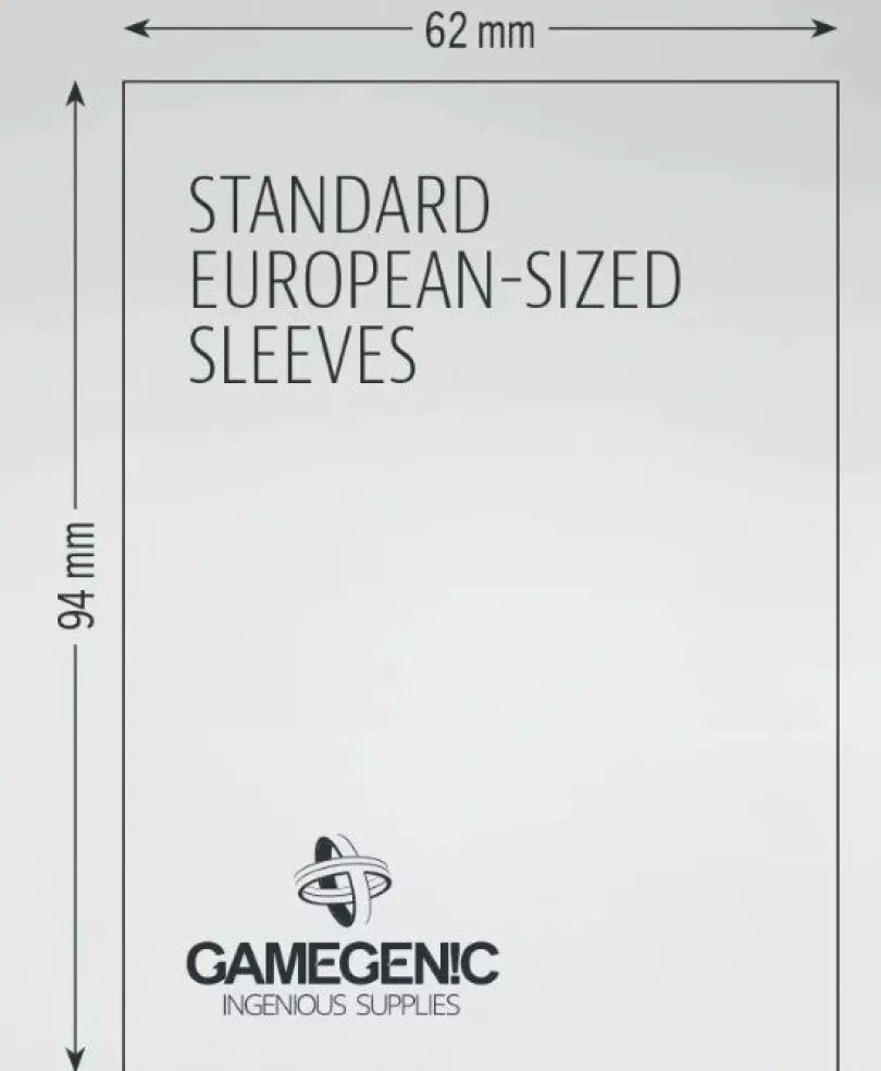 (62x94 mm) Gamegenic - Matte Standard European Sleeves