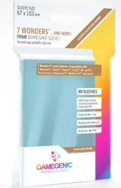 (67x103 mm) Gamegenic - PRIME 7 Wonders Sleeves
