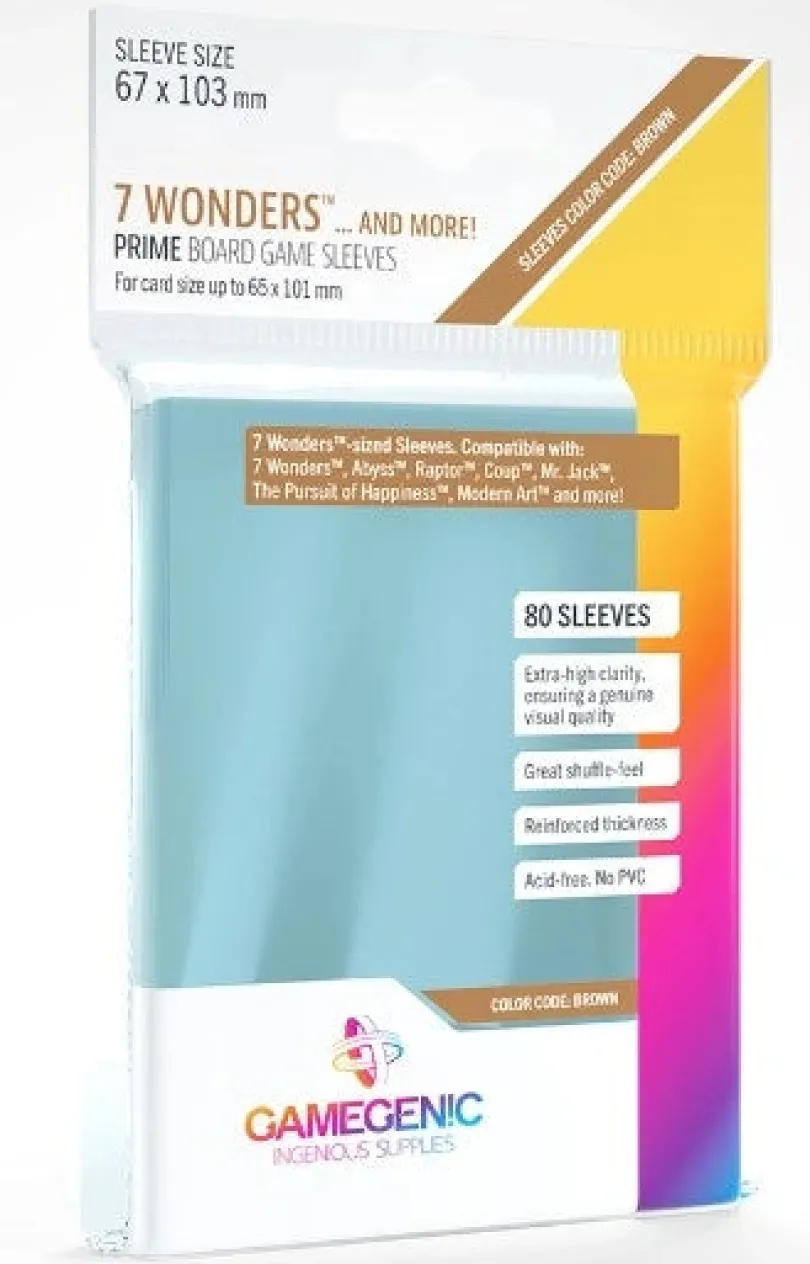 (67x103 mm) Gamegenic - PRIME 7 Wonders Sleeves