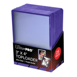 3" X 4" Purple Border Toploader (25st)
